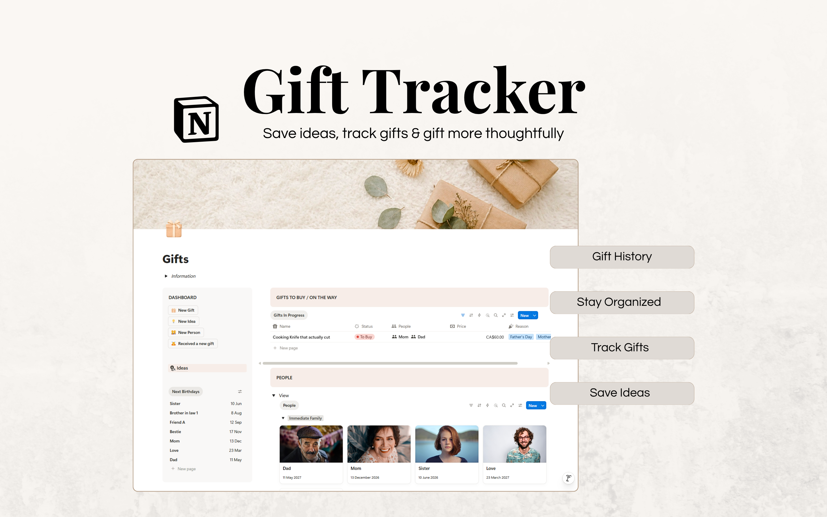 Gift Planning System