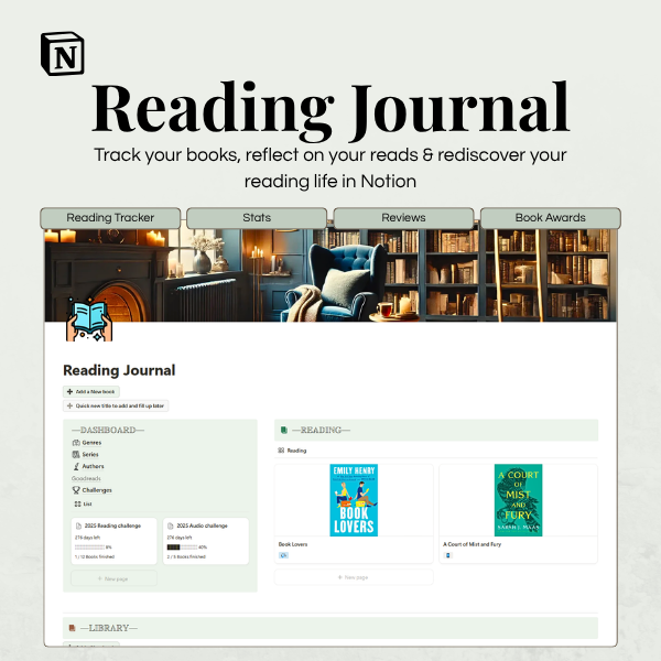 Reading Journal & Book Library